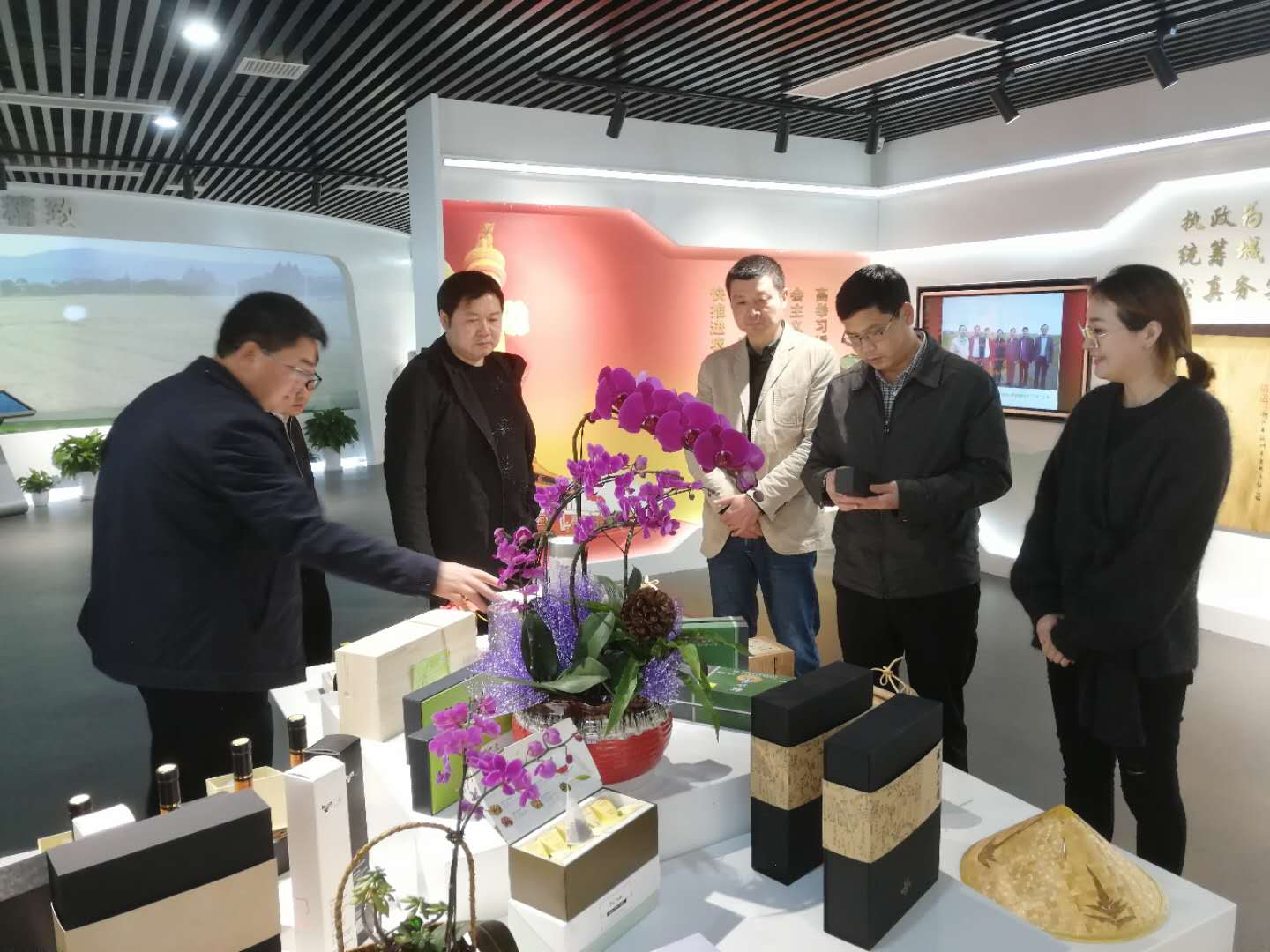 普安县委书记农文海一行考察milan.com特种茶中心