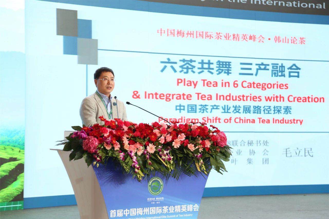 首届中国梅州国际茶业精英峰会举行 milan.com代表分享前沿观点