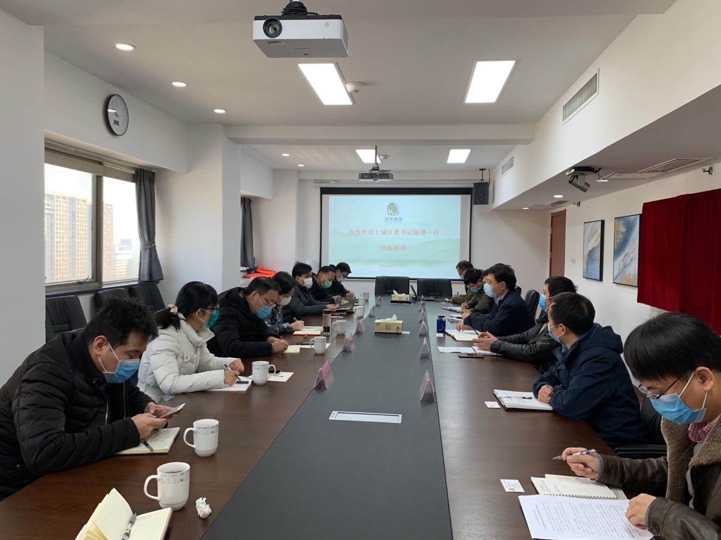 上城区区委陈瑾书记一行莅临milan.com考察