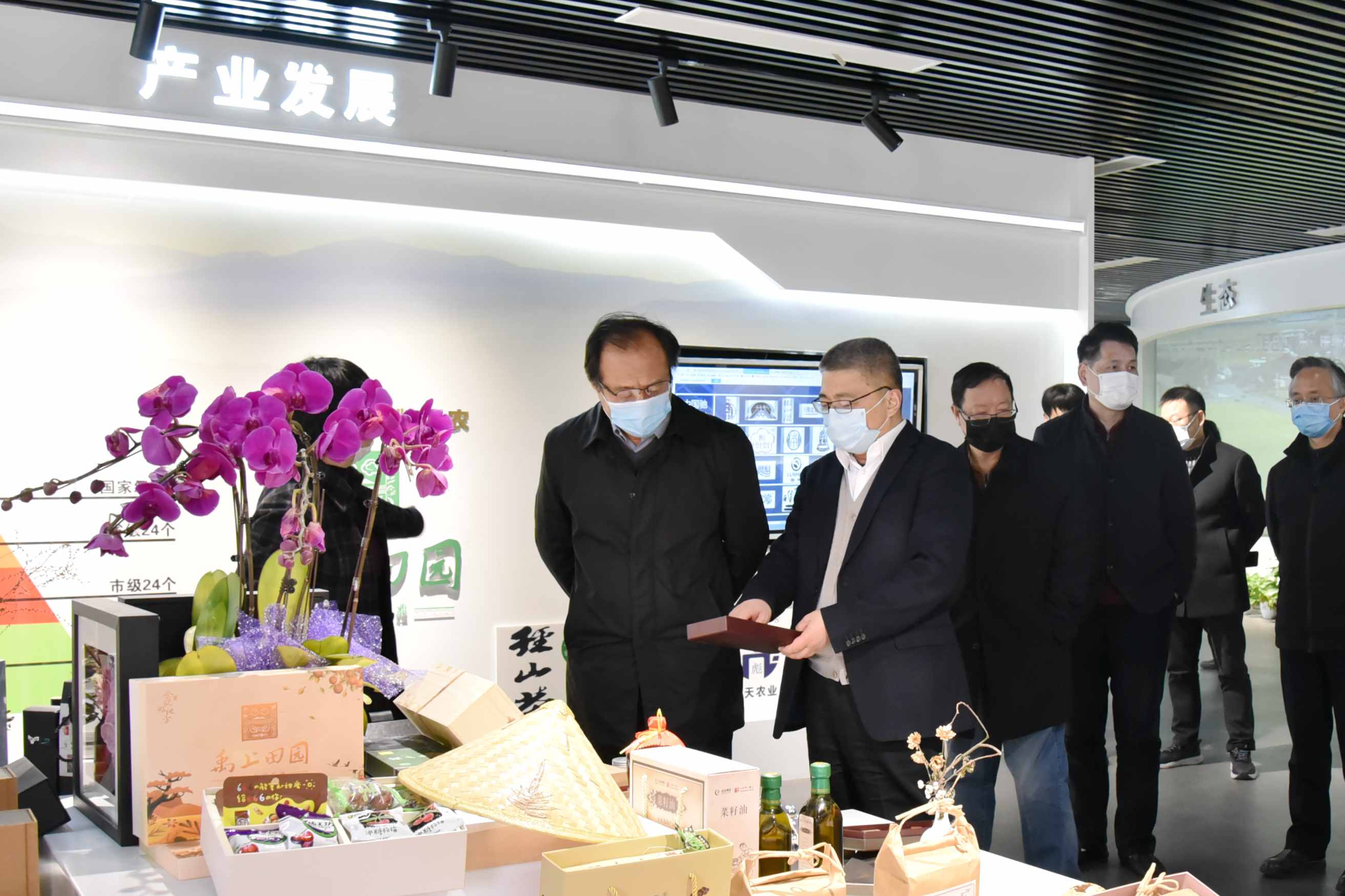 杭州市政协党组副书记、副主席翁卫军一行调研milan.com特种茶中心