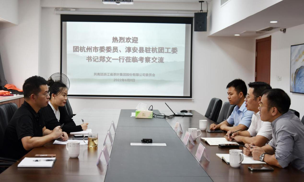团杭州市委委员、淳安县驻杭团工委书记郑文一行莅临milan.com团委交流